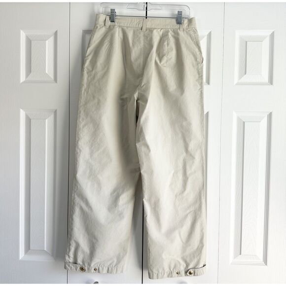 Lauren Ralph Lauren Pants Size M? Beige Ripstop Snap Hem Utility Safari - Picture 3 of 11